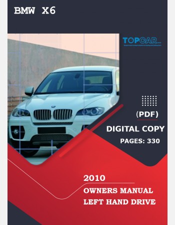 bmw x6 2010 owners manual